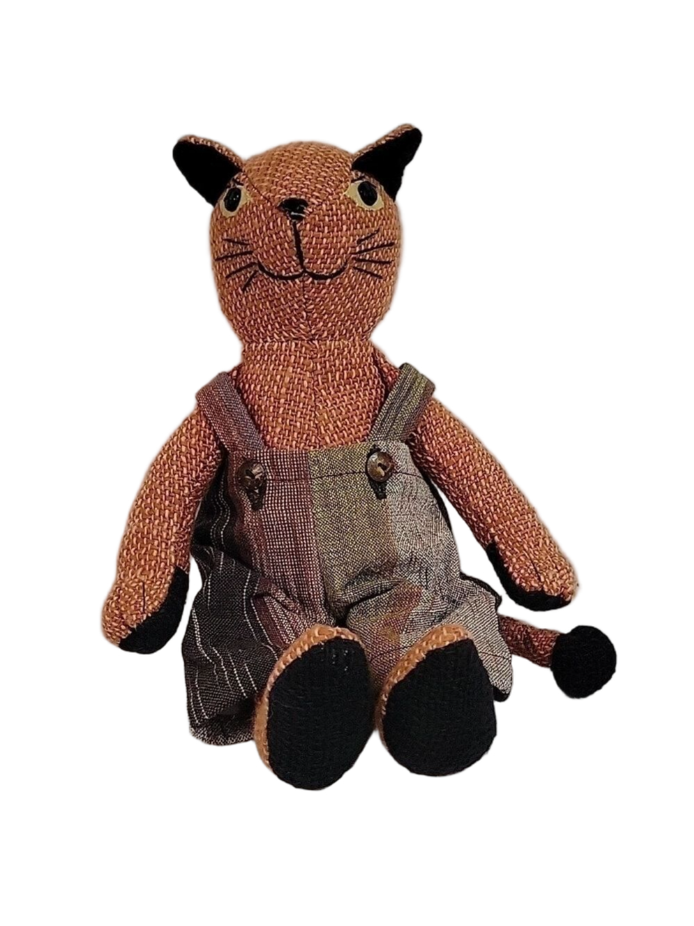 Orange Cat In Overalls, Stuffed Animal